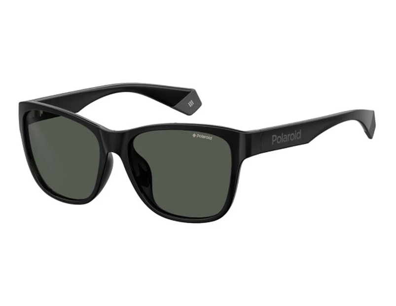 Polaroid Unisex PLD6077/F/S Square Polarised Sunglasses - Black/Grey