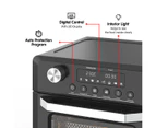 Pronti 18L 1500W Electric Air Fryer Multi Cooker Oven Black