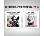 PowerTrain Air Resistance Exercise Red Bike Spin Fan Equipment Cardio