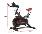 PowerTrain RX-200 Exercise Spin Bike Cardio Cycle - Red