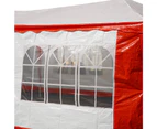 Wallaroo 4x8 Outdoor Event Marquee Tent Red-White