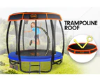Kahuna Trampoline 6ft with Basketball set & Roof - Orange/Blue