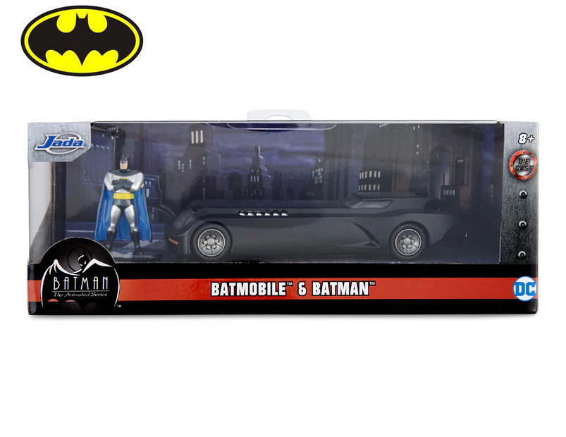 DC Comics Animated Batmobile & Batman 1:32 Die-Cast Figure
