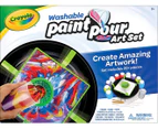 Crayola 21-Piece Washable Paint & Pour Art Set - Assorted