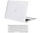 MacBook Air 13 Inch Case 2020 2019 2018, A1932, A2179,Hard Shell Case Keyboard Cover Clear 1