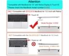 MacBook Air 13 Inch Case 2020 2019 2018, A1932, A2179,Hard Shell Case Keyboard Cover Clear 2