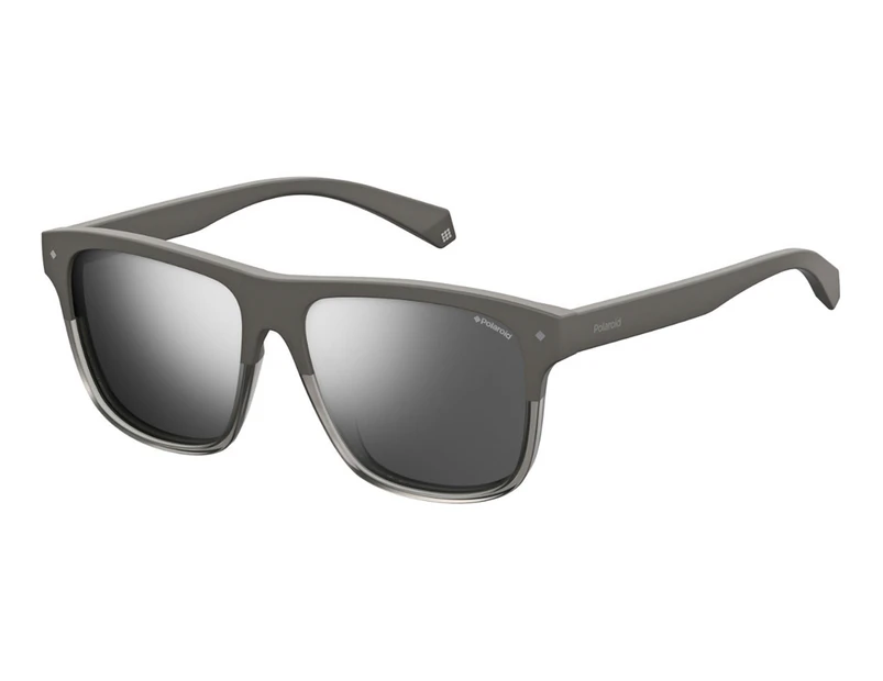 Polaroid Men's PLD 6041/S Square Polarised Sunglasses - Matte Grey/Grey
