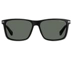 Polaroid Men's PLD2063/F/S Rectangle Polarised Sunglasses - Black/Grey 2