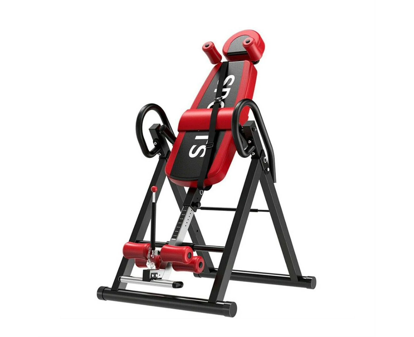 Gravity Inversion Table - Upside Down Machine - Heavy Duty - Red / Black