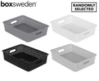 Boxsweden Wicker Design Organiser Basket - Randomly Selected