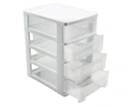 2 x Boxsweden Small 4-Tier Desktop Drawer Cabinet - Randomly Selected