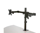 Startech Dual Monitor Arm Crossbar Articulating Steel Desk Mount
