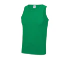 AWDis Just Cool Mens Sports Gym Plain Tank / Vest Top (Kelly Green) - RW687