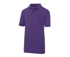 Just Cool Kids Unisex Sports Polo Plain Shirt (Pack of 2) (Purple) - RW6852