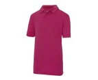 AWDis Just Cool Kids Unisex Sports Polo Plain Shirt (Hot Pink) - RW696