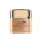GLO24K - Recharging 24k PM Night Moisturiser Cream 50ml