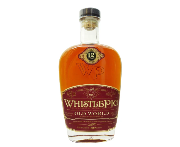 Whistle Pig Old World 12 Year Old Straight Rye Whiskey 750ml @ 43 % abv