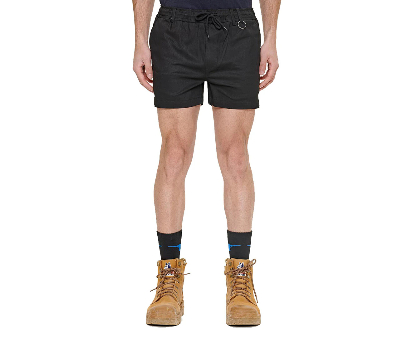 Elwood Workwear Men's Elastic Short Shorts - Black