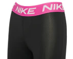Nike Women's Victory Base Layer Training Tights / Leggings - Black/Active Fuchsia