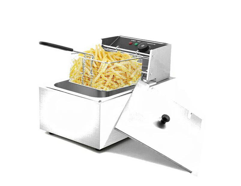 10L Bench Top Commercial Electric Deep Fryer Single Stainless Steel AU 2500W