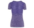Salomon Women's Elevate Move On Tee / T-Shirt / Tshirt - Parachute Purple 3