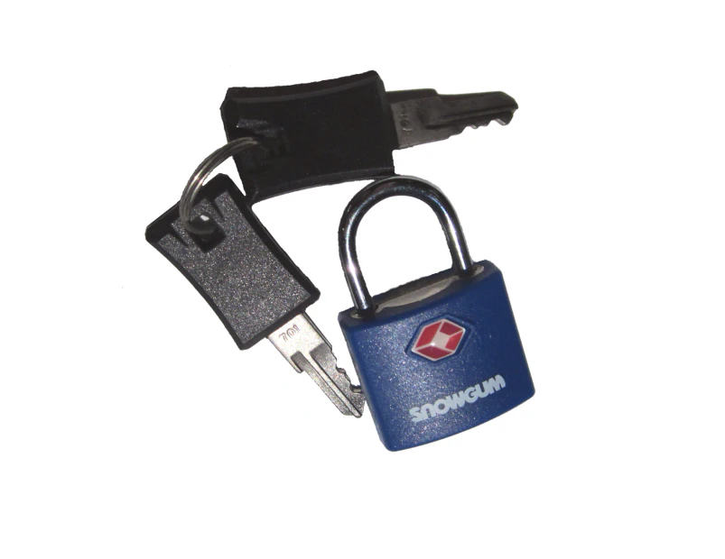 SNOWGUM TSA Key Lock Royal Blue Keyed Travel Luggage Anti-Theft Alarm - Royal Blue