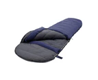 SNOWGUM Sprindrift 700 Sleeping Bag Blue Size Single Mummy Fully Unzips Compression Straps - Blue