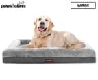 Paws & Claws 103x76cm Winston Orthopedic Foam Walled Pet Bed - Grey 1