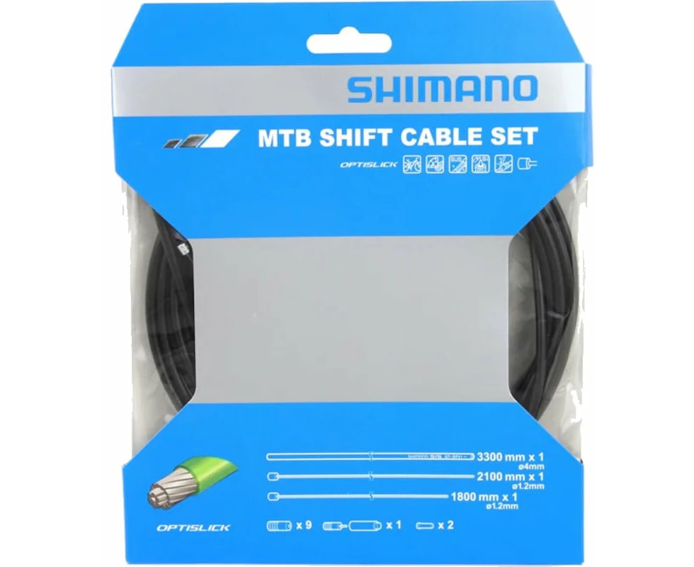 Gear Cable Set Shimano MTB Optislick Black