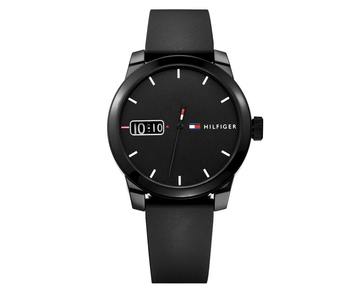 Tommy Hilfiger Black Silicone Men's Watch - 1791382