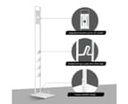 Freestanding Dyson Cordless Vacuum Cleaner Metal Stand Rack Hook V6 V7 V8 V10 V11 V12 V15 White 4