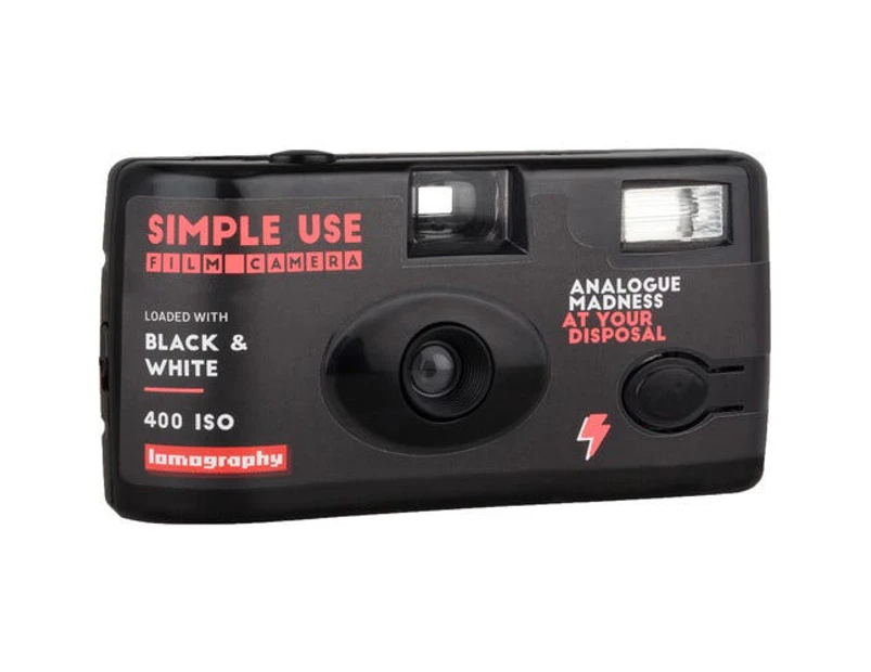 Lomography Simple Use Black and White Film Camera - Black