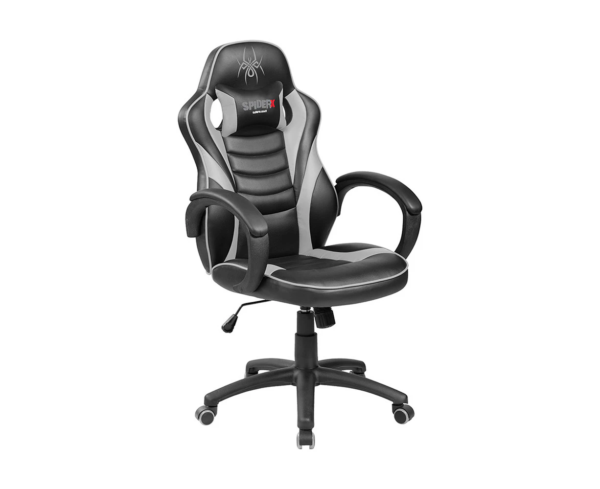 Pure Acoustics Black/Grey Spider X Gaming/Office Swivel Chair Tiltable