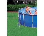 Intex Metal Frame Above Ground 18ftx48" Round Swimming Pool Filter/Ladder/Cover