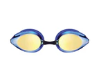 Arena Tracks Junior Racing Mirror Swimming Goggle Kids Swim Glasses 6-12y BL/YL