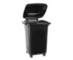 Eco wheelie bin, 55l, black w/ coloured lid