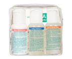 2x Gaia Pure/Organic Baby Skincare Traveller Kit Shampoo/Bath Wash/Moisturiser