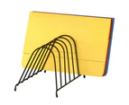 4PK Marbig Wire Angled Desk Paper/Folder Holder/Rack 6 Slot Organiser for Office
