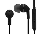 2x Moki Noise Isolation Earbuds Microphone/Control Headphone/Headset/Earphone BK