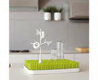 2PK Boon Twig White Bottle Baby Drying Rack Accessory for Grass/Lawn Countertop