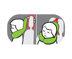 Benbat Total Support Headrest Head/Neck Travel Kids Car Seat Pillow 4-8y Koala