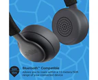Jam Been There Wireless Bluetooth On-Ear Headphones w/ Mic for Smartphones Black