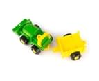 John Deere Build-a-Buddy Scoop Tractor Toy w/ Cow & Wagon - Green 5