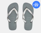 Havaianas Unisex Top Thongs - Steel Grey