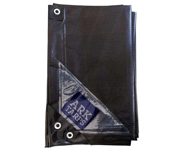 ARK Tarps 3m x 4m Industrial Strength Tarp Black/Silver - 3 Year UV Guarantee 100% Waterproof for Life - Strong & Reliable