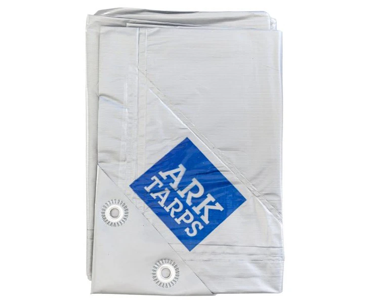 ARK Tarps Silver 6m x 12m Heavy Duty Tarp - 3 Year UV Guarantee 100% Waterproof for Life - Strong, Lightweight & Reliable