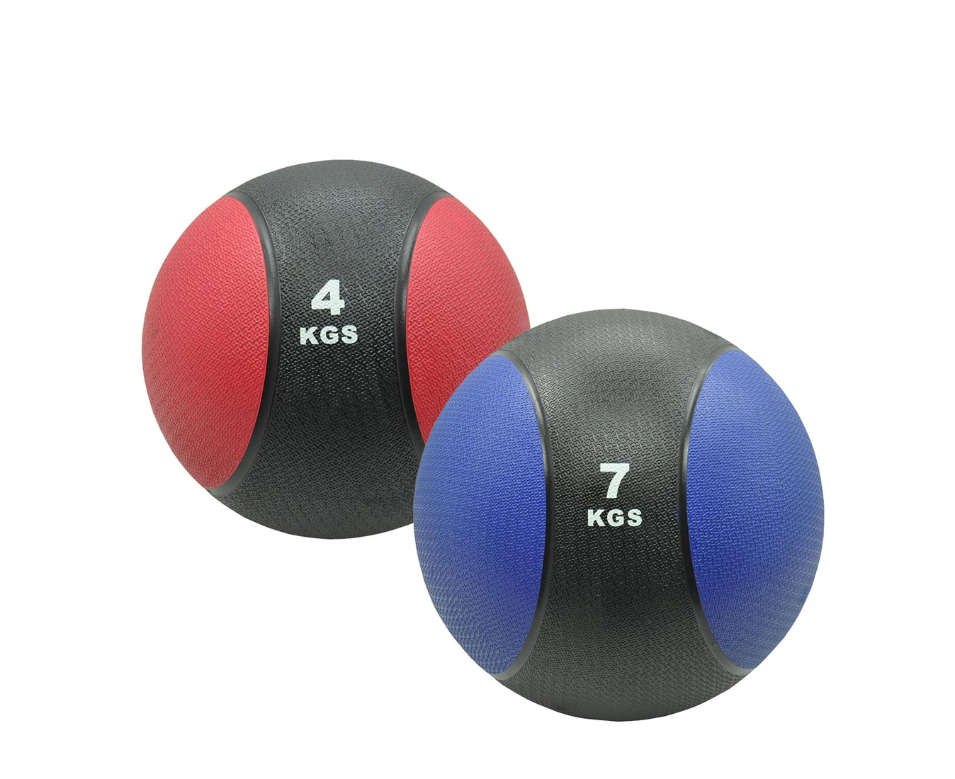 4kg + 7kg Commercial Rubber Medicine Ball Set / Gym Fitness Fit Exercise Ball