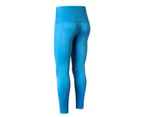 Adore 2 Packs Women Yoga Pants High Waist Fitness Running Leggings Sport Quick Dry Workout Leggins With Pocket 2060-Rose Red&Blue