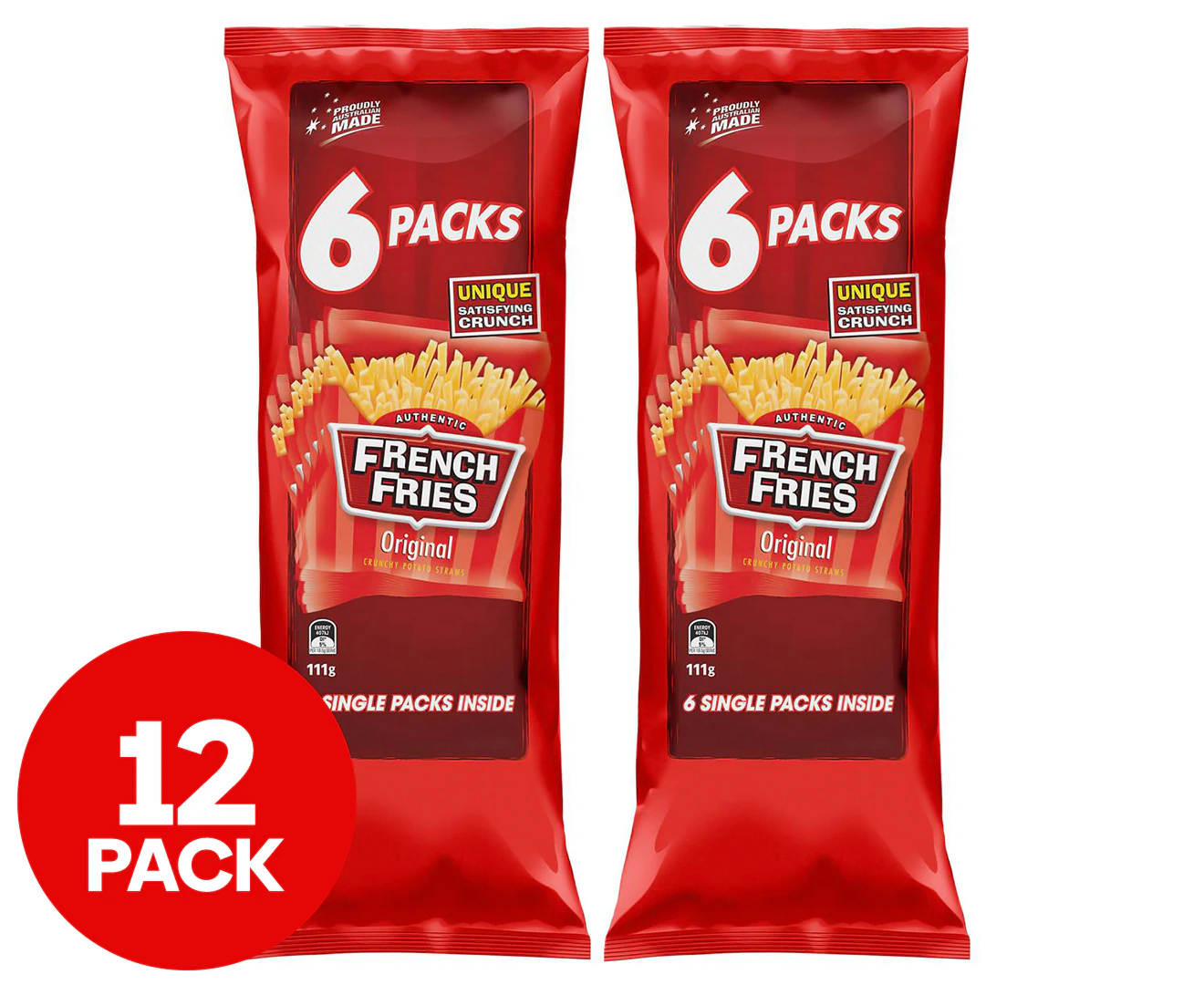 2 x 6pk French Fries Original 111g