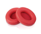 Replacement Ear Pads Cushions in Red for Beats Studio 2.0 3.0 Over-the-Ear Headphones